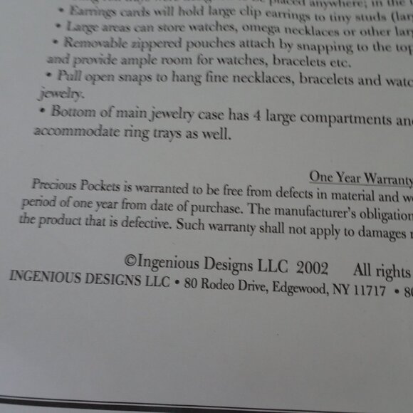 Joy Mangano Jewelry Organizer/Storage Set of 3 Chests NEW Precious Pockets - Picture 13 of 15